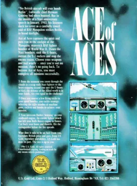 Ace Of Aces (UK) (1985) box cover back